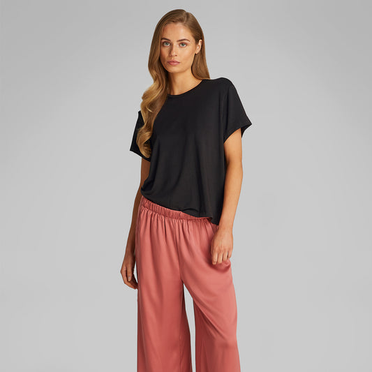 Calvin Klein ULTRA SOFT MODAL Womens Lounge T-Shirt Black