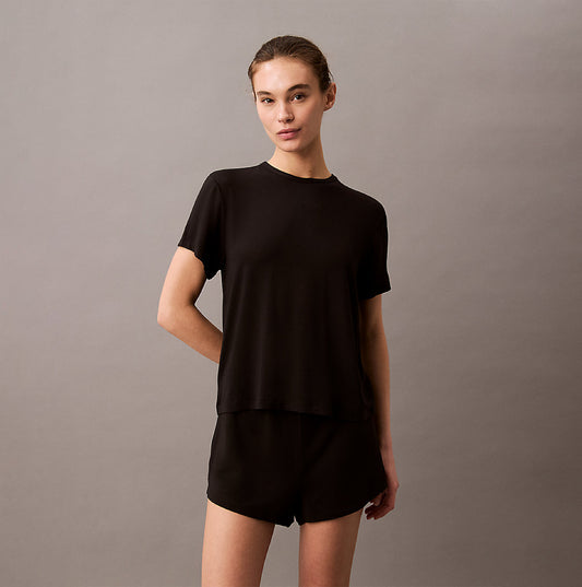 Calvin Klein ULTRA SOFT MODAL Womens Lounge T-Shirt Black