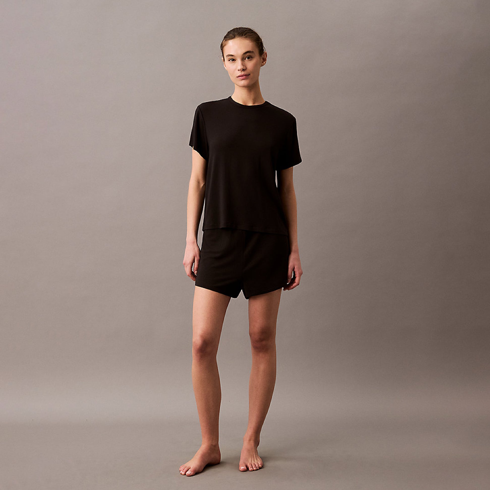 Calvin Klein ULTRA SOFT MODAL Womens Lounge T-Shirt Black