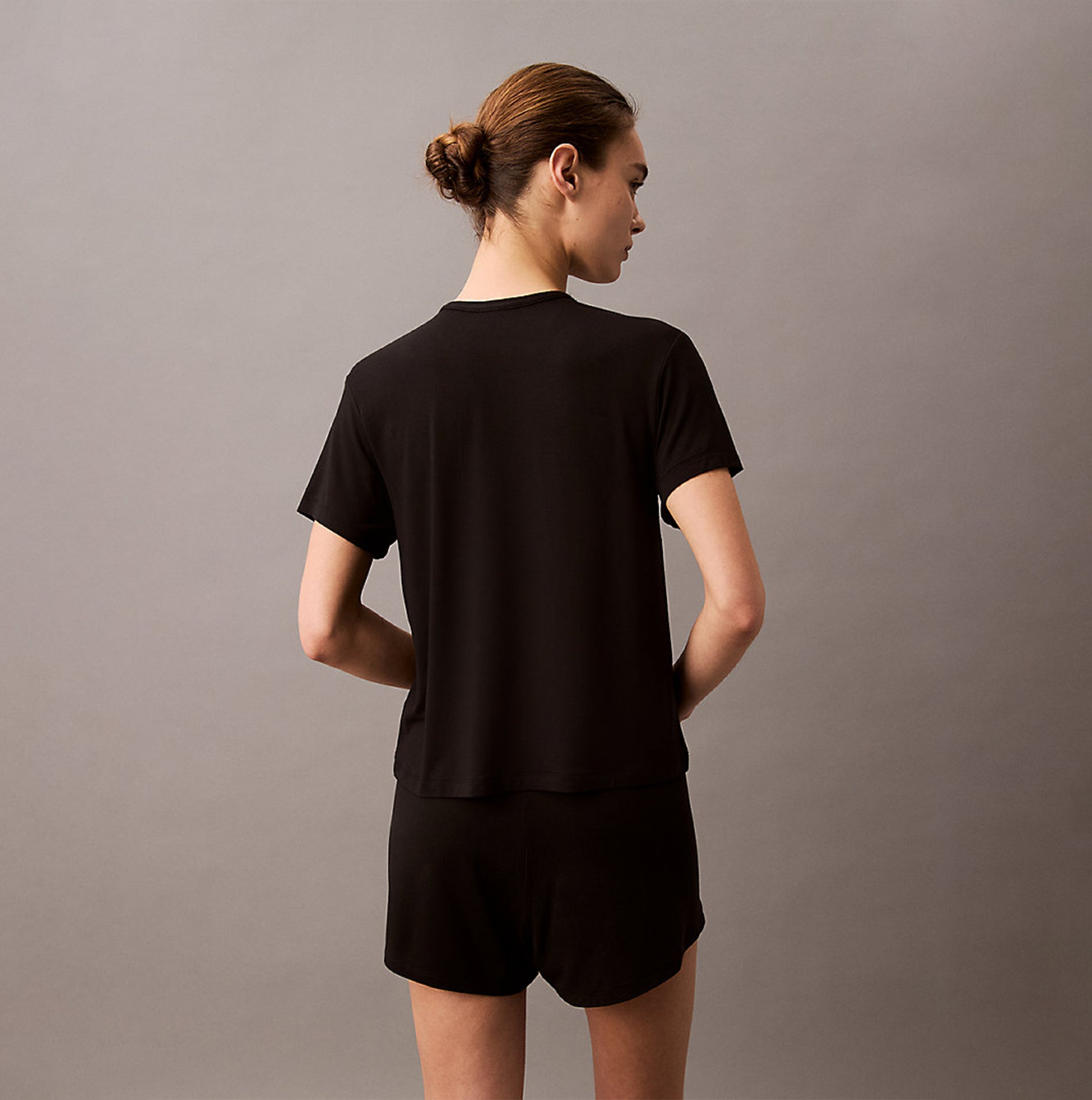 Calvin Klein ULTRA SOFT MODAL Womens Lounge T-Shirt Black