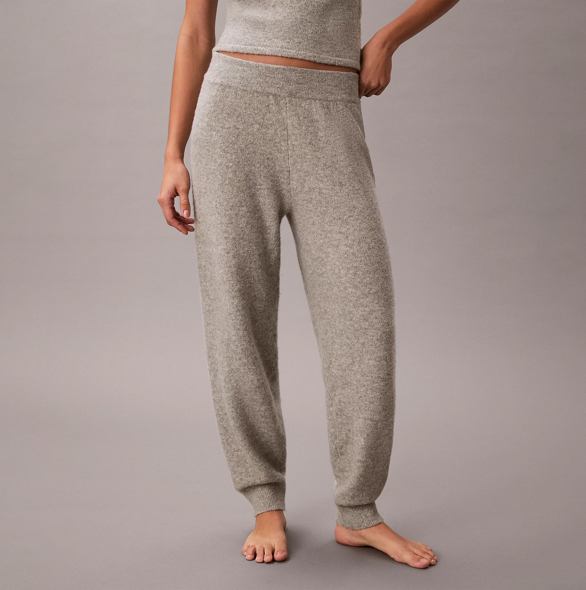 Calvin Klein PLUSH JOGGER. Womens Grey Heather