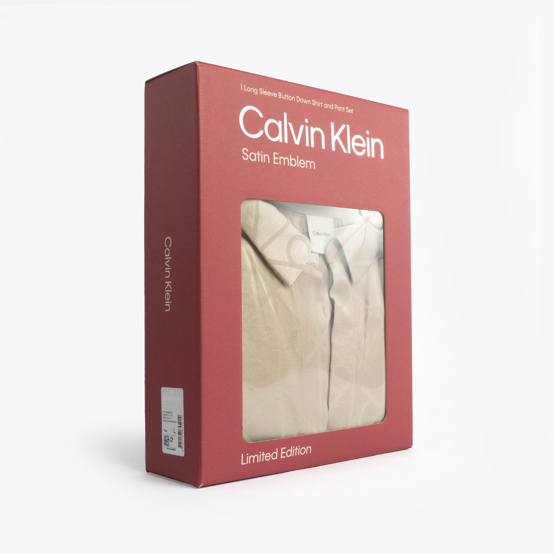 Calvin Klein SATIN AOP SET Womens Satin Shine