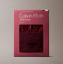 Calvin Klein LS TEE FLANNEL PANT Womens Pant Set Red in packaging, front view, 100% cotton material.