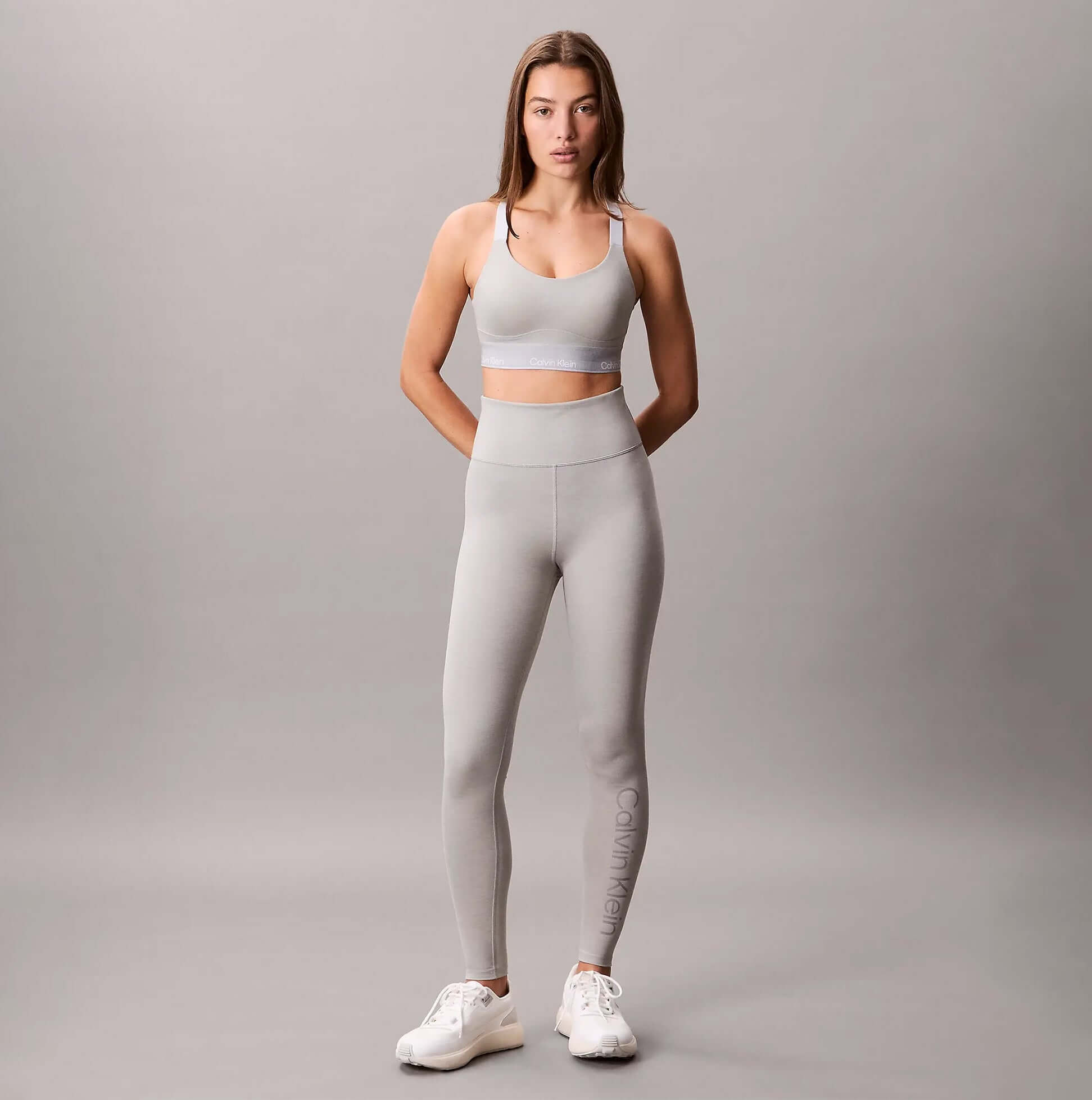 Calvin Klein LEGGING FULL Womens Full length Grey Heather
