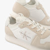 Calvin Klein RUNNER SO LACEUP Mens Trainers Bright White/Eggshell