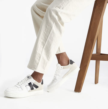 Calvin Klein CLASSIC CUPSOLE Mens Trainers Bright White/Black