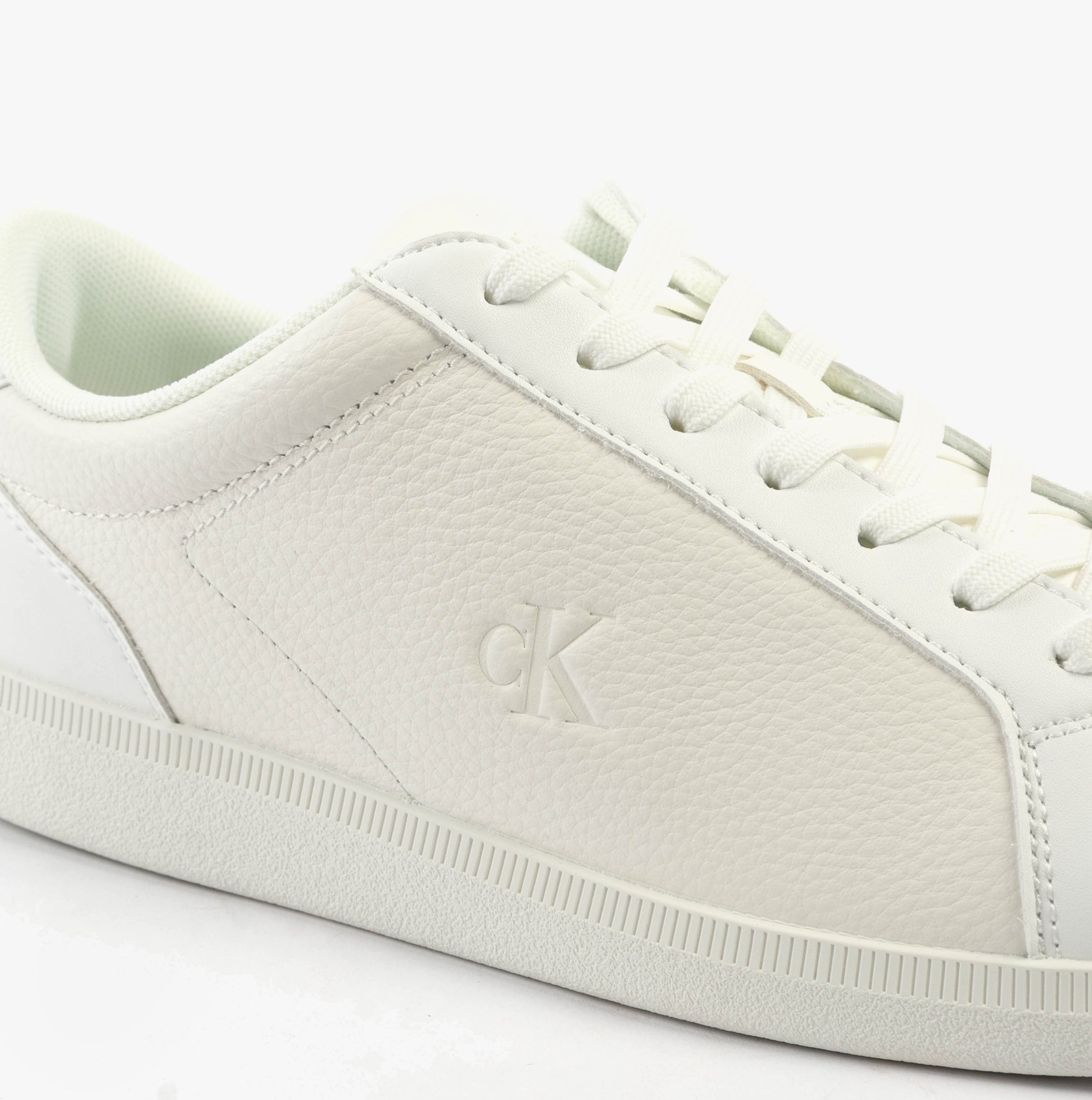 Calvin Klein LOW PROFILE CUPSOLE Mens Trainers Triple Bright White