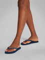 Calvin Klein BEACH SANDAL TRANSPA Mens Sandals Calvin Navy/Bright White side view on model's foot