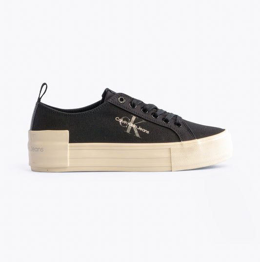 BOLD VULCANISED Womens Trainers Black/Creamy White
