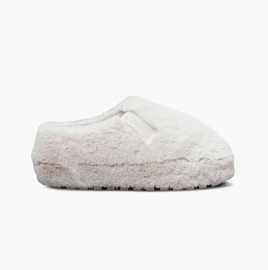 Calvin Klein HOME ANKLE Womens Mule Slippers Triple Eggshell