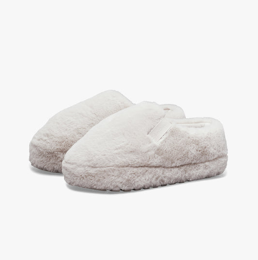 Calvin Klein HOME ANKLE Womens Mule Slippers Triple Eggshell