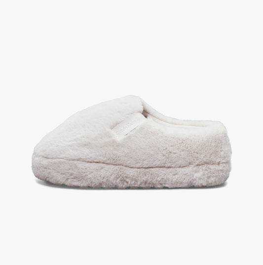 Calvin Klein HOME ANKLE Womens Mule Slippers Triple Eggshell
