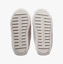 Calvin Klein HOME ANKLE Womens Slippers Triple Eggshell bottom view with textured sole and brand logo.