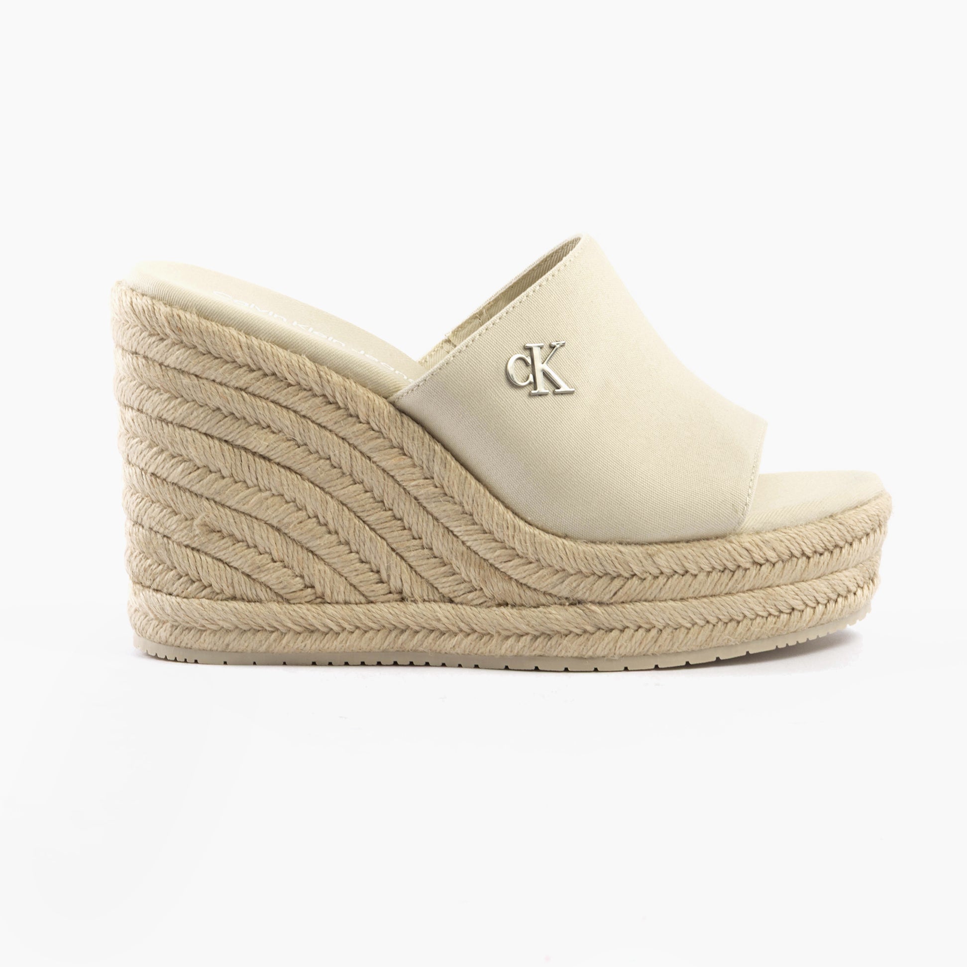 Calvin Klein WEDGE ROPE Womens Sandals Turtle Dove