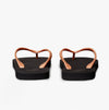 Calvin Klein BEACH SANDAL MONOLOGUE Womens Flip Flops Black/Dusty Coral