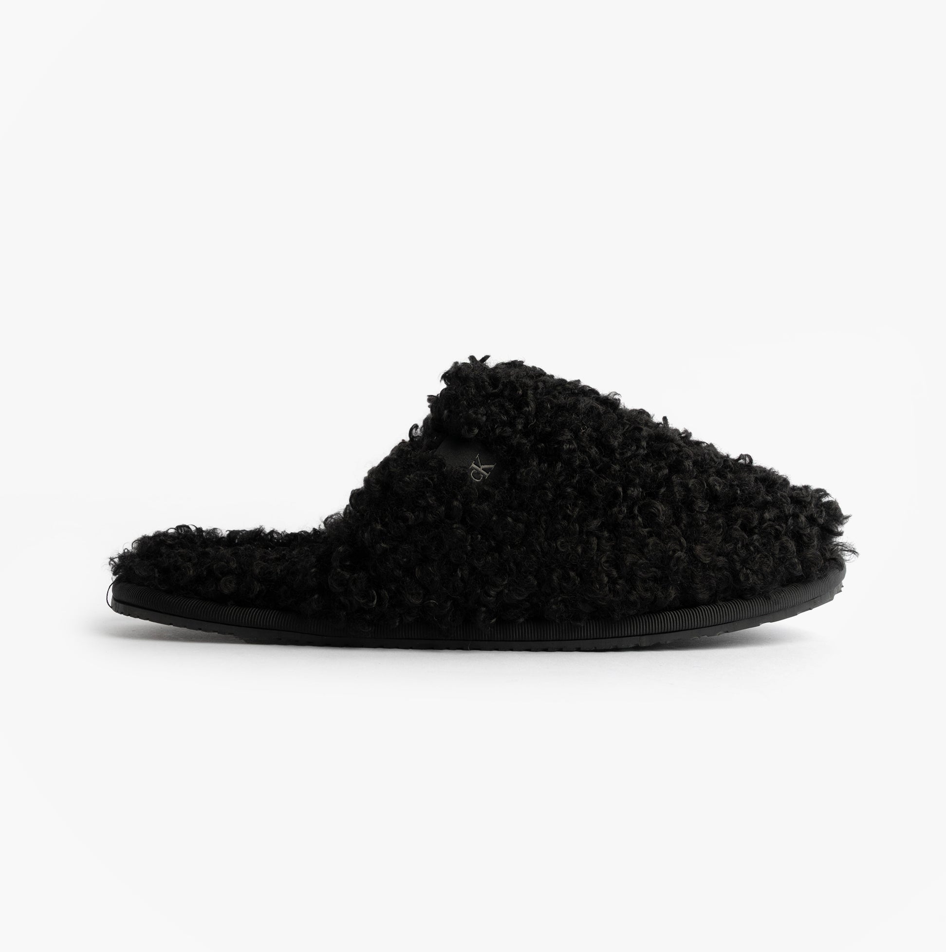 Calvin Klein CLOSE SLIPPER FUR Womens Slippers Black