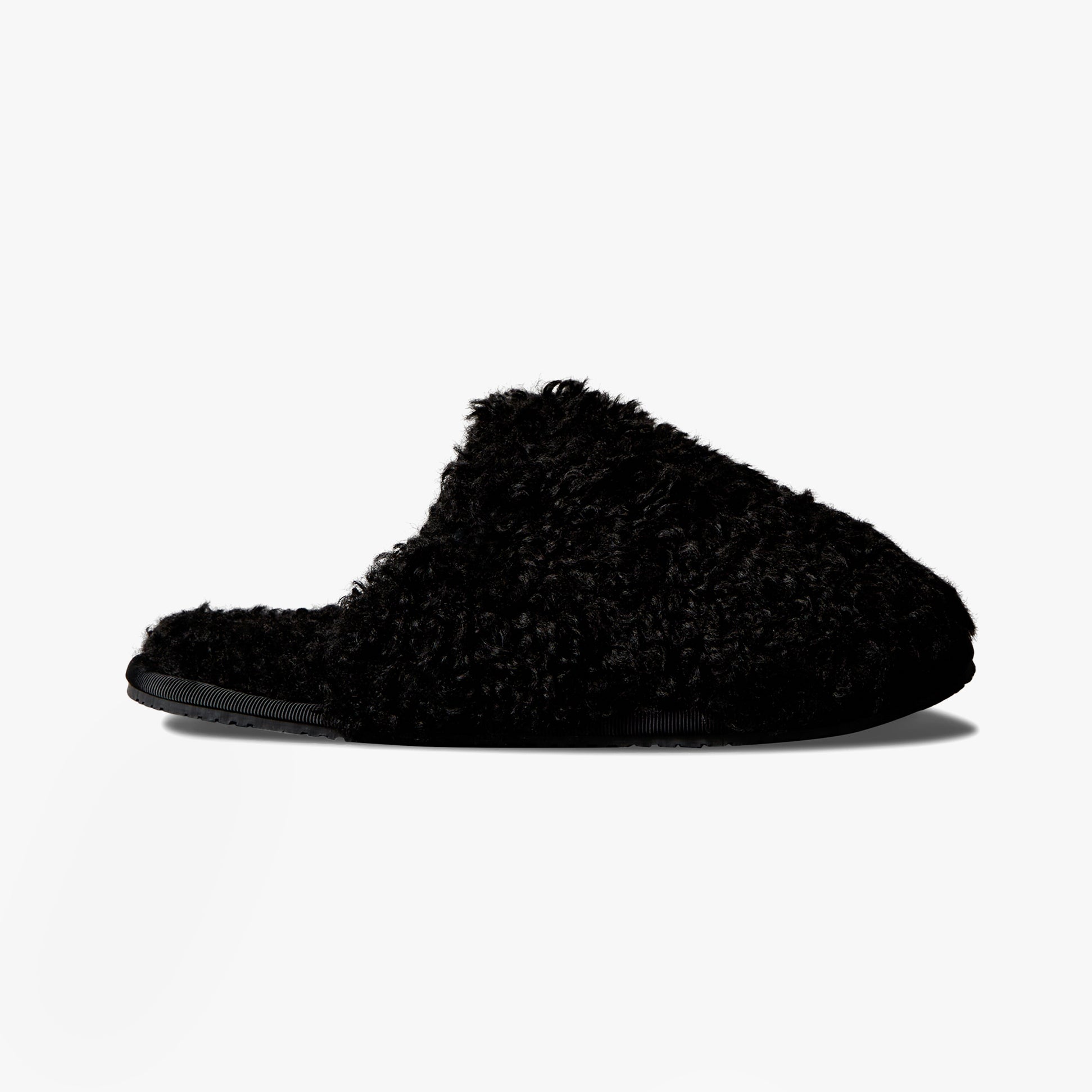 Calvin Klein CLOSE SLIPPER FUR Womens Slippers Black