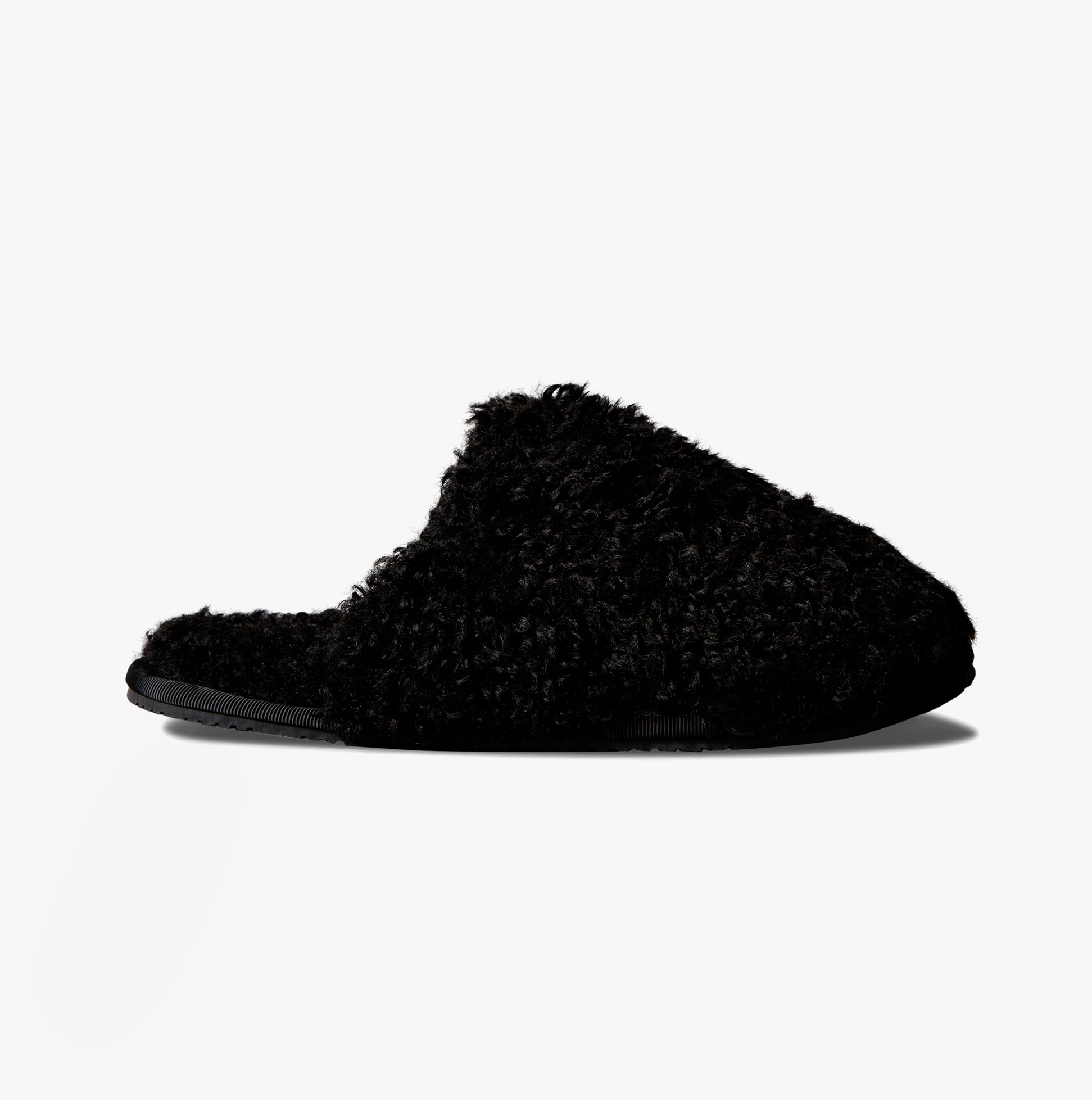 Calvin Klein CLOSE SLIPPER FUR Womens Slippers Black