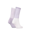 Calvin Klein 2 Pack Trainer Womens Crew Socks Lilac