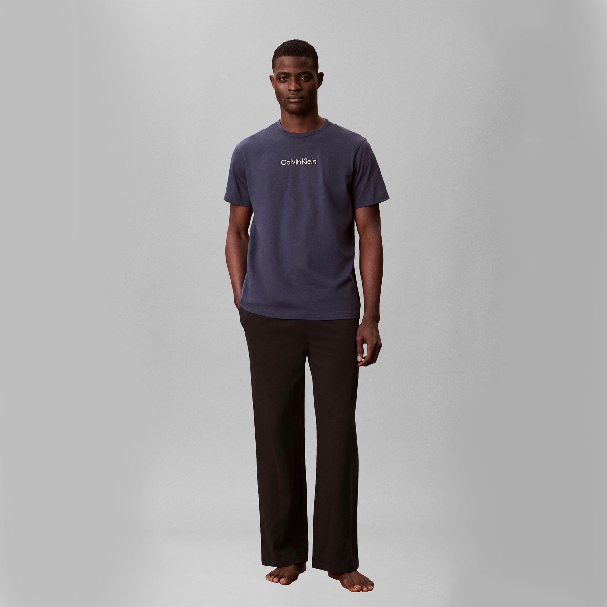 Calvin Klein S/S CREW NECK Mens T-Shirt Blue Nights