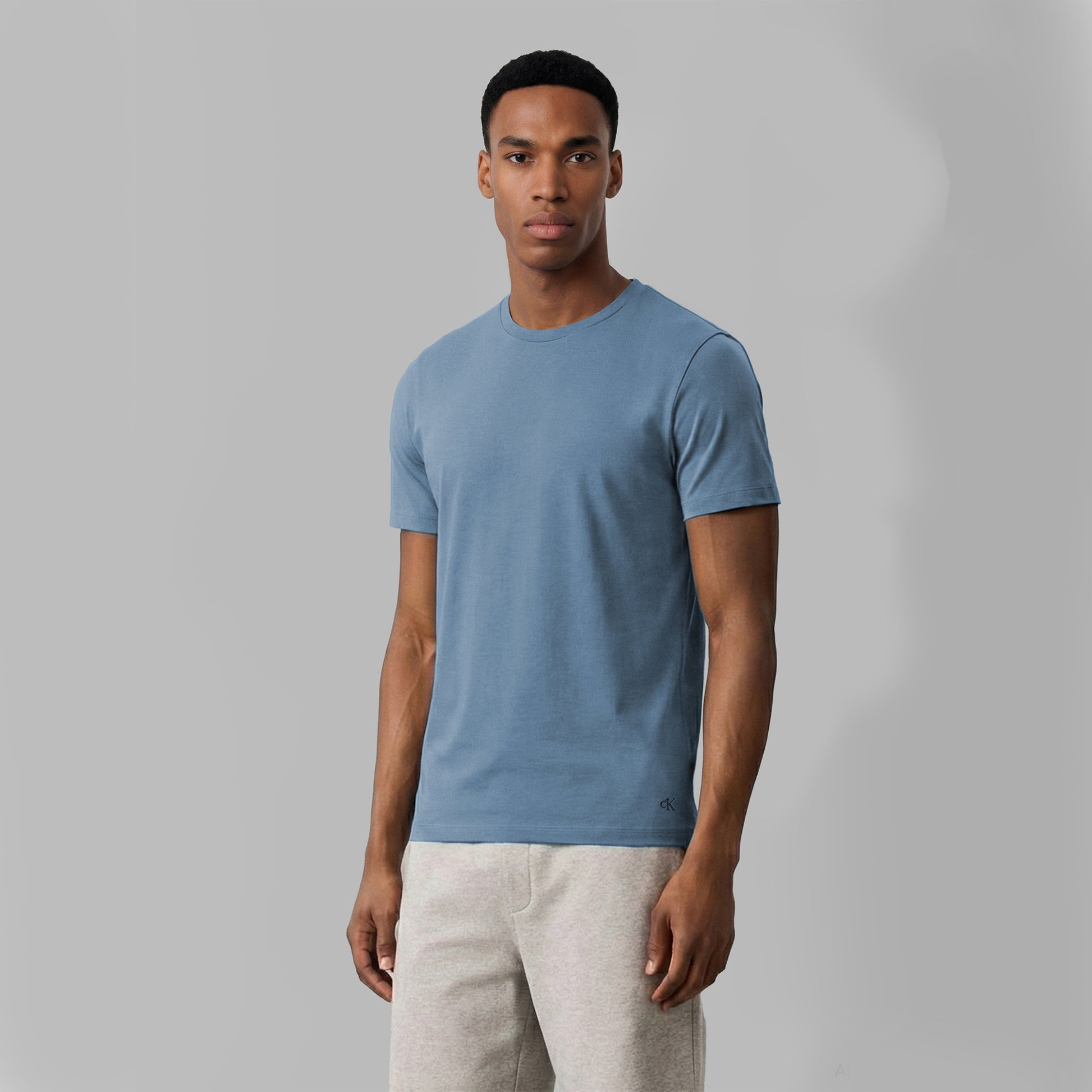 Calvin Klein S/S CREW NECK Mens 3 Pack T-Shirt Multicoloured