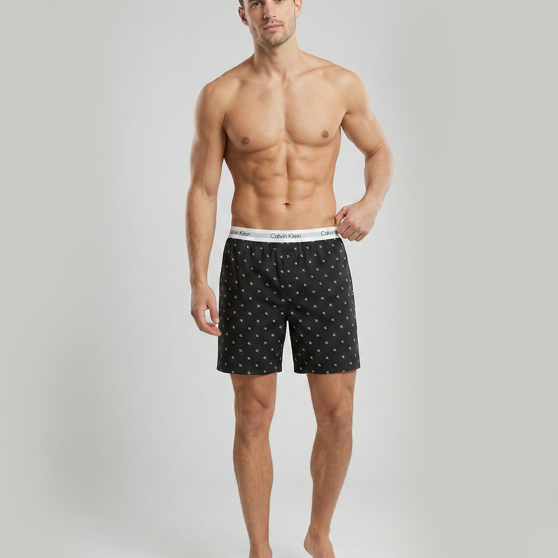Calvin Klein 3 PACK MULTI SHAPE B Mens Shorts Diamond Logo Black