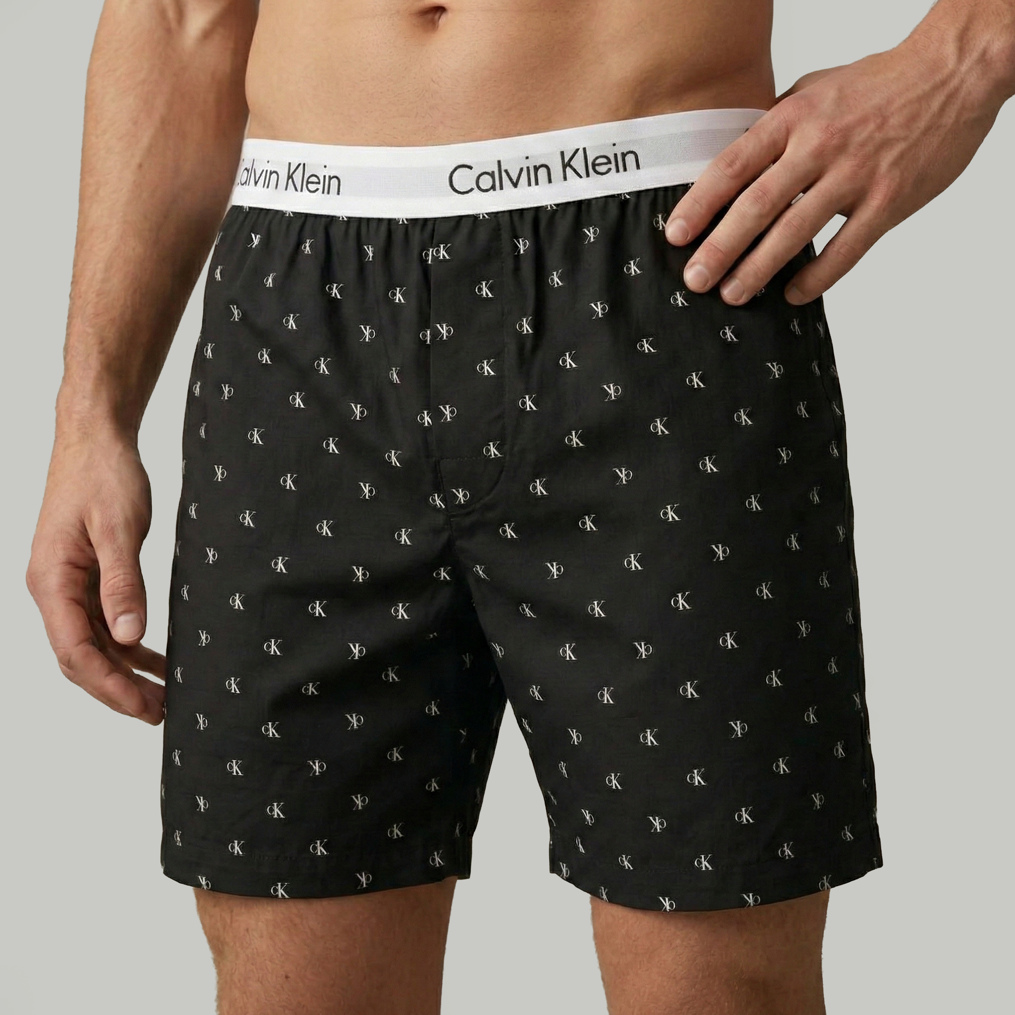 Calvin Klein 3 PACK MULTI SHAPE B Mens Shorts Diamond Logo Black