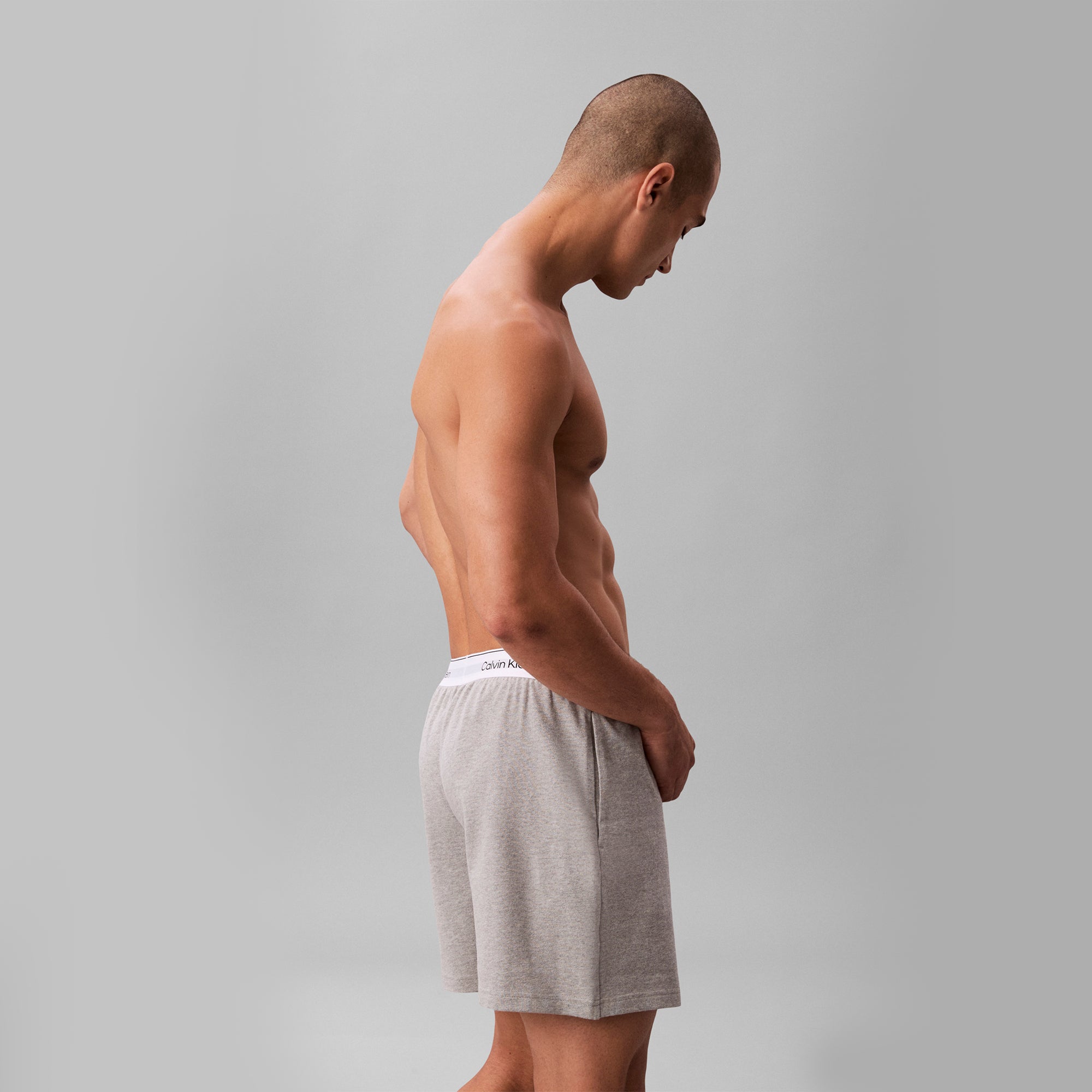 Calvin Klein SLEEP SHORT Mens Shorts Grey Heather