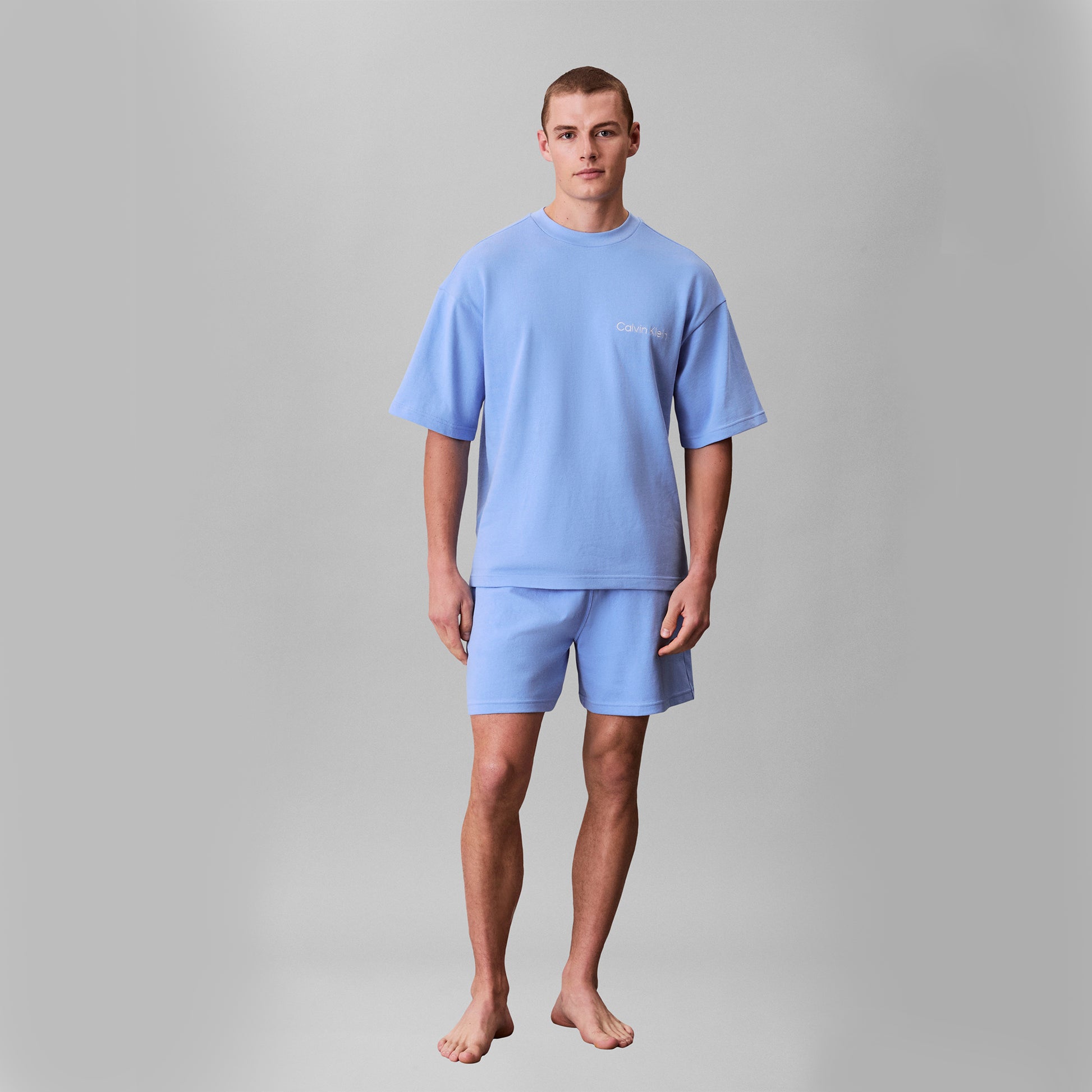 Calvin Klein SS TEE Mens Loungewear Blue Descent