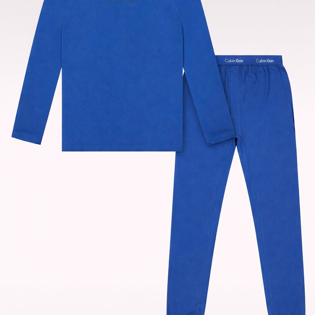 T-Shirt JOGGER SET Mens Pyjama Set Dark Denim