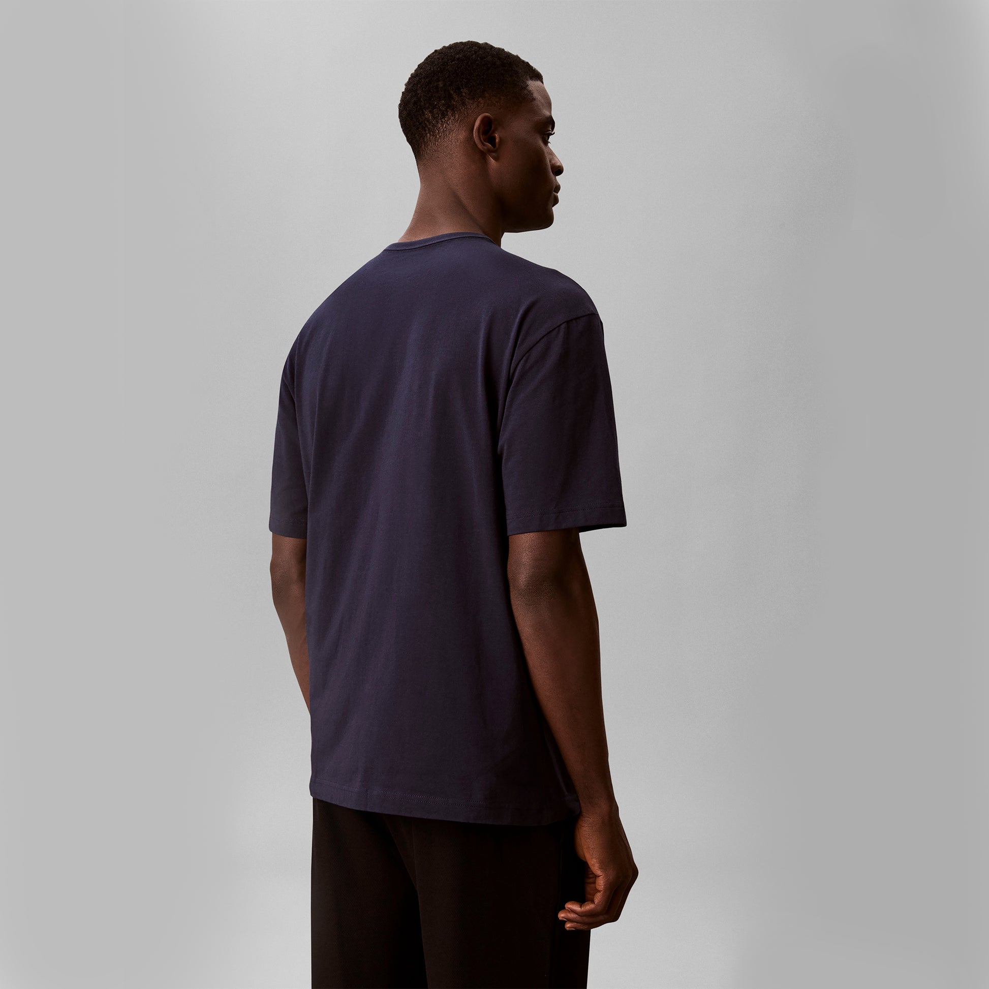 Calvin Klein MONOGRAM S/S CREW NECK Mens T-Shirt Shoreline
