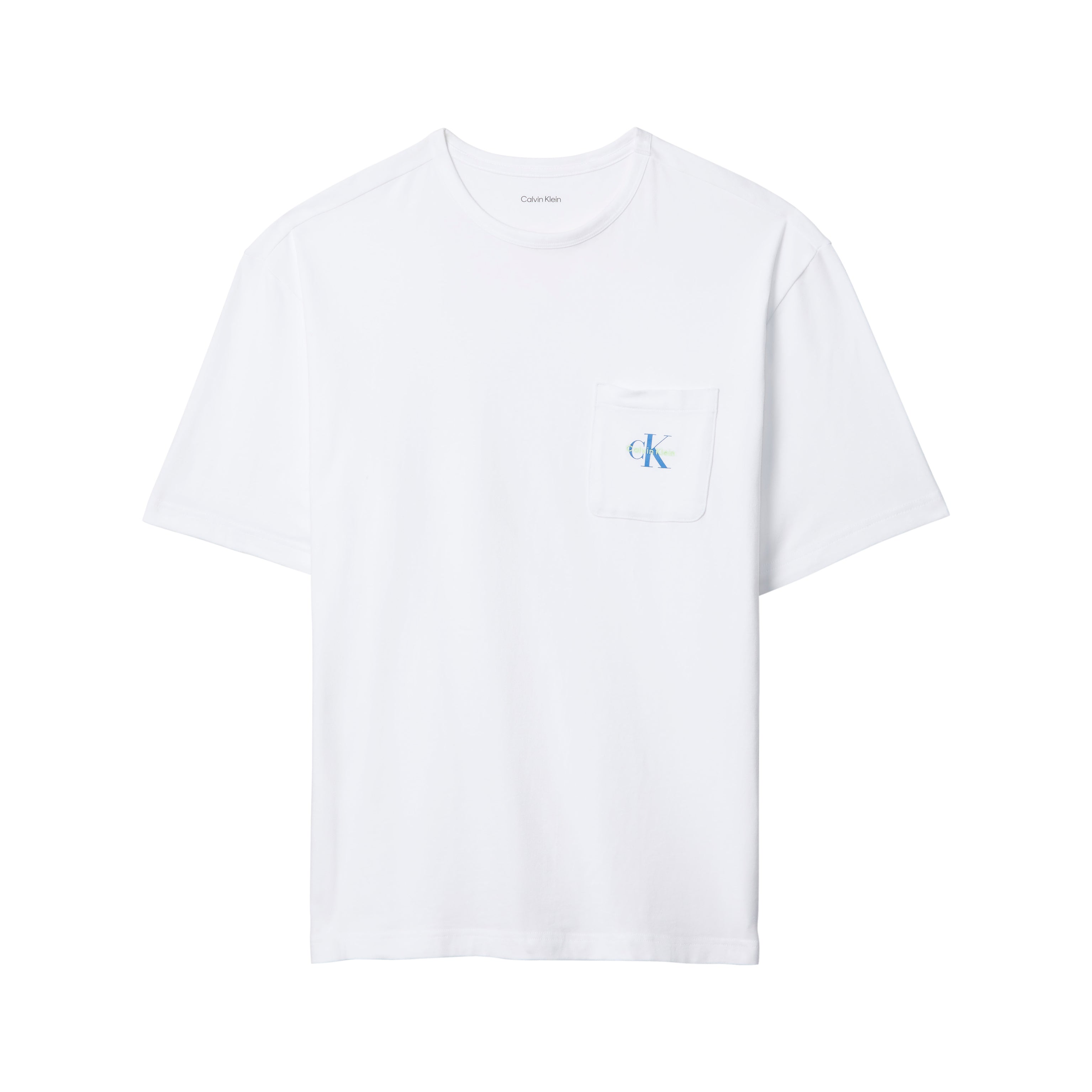 Calvin Klein MONOGRAM S/S CREW NECK Mens T-Shirt Classic White