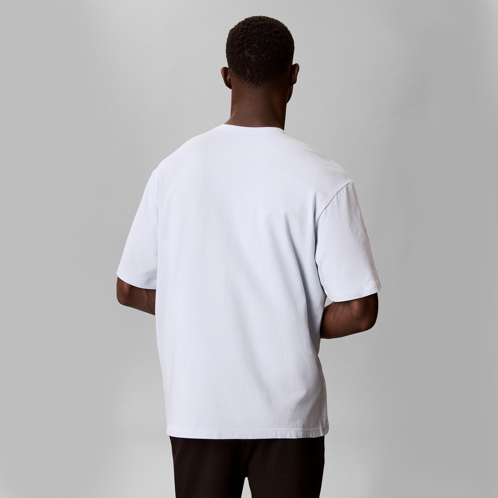 Calvin Klein MONOGRAM S/S CREW NECK Mens T-Shirt Ballad Blue