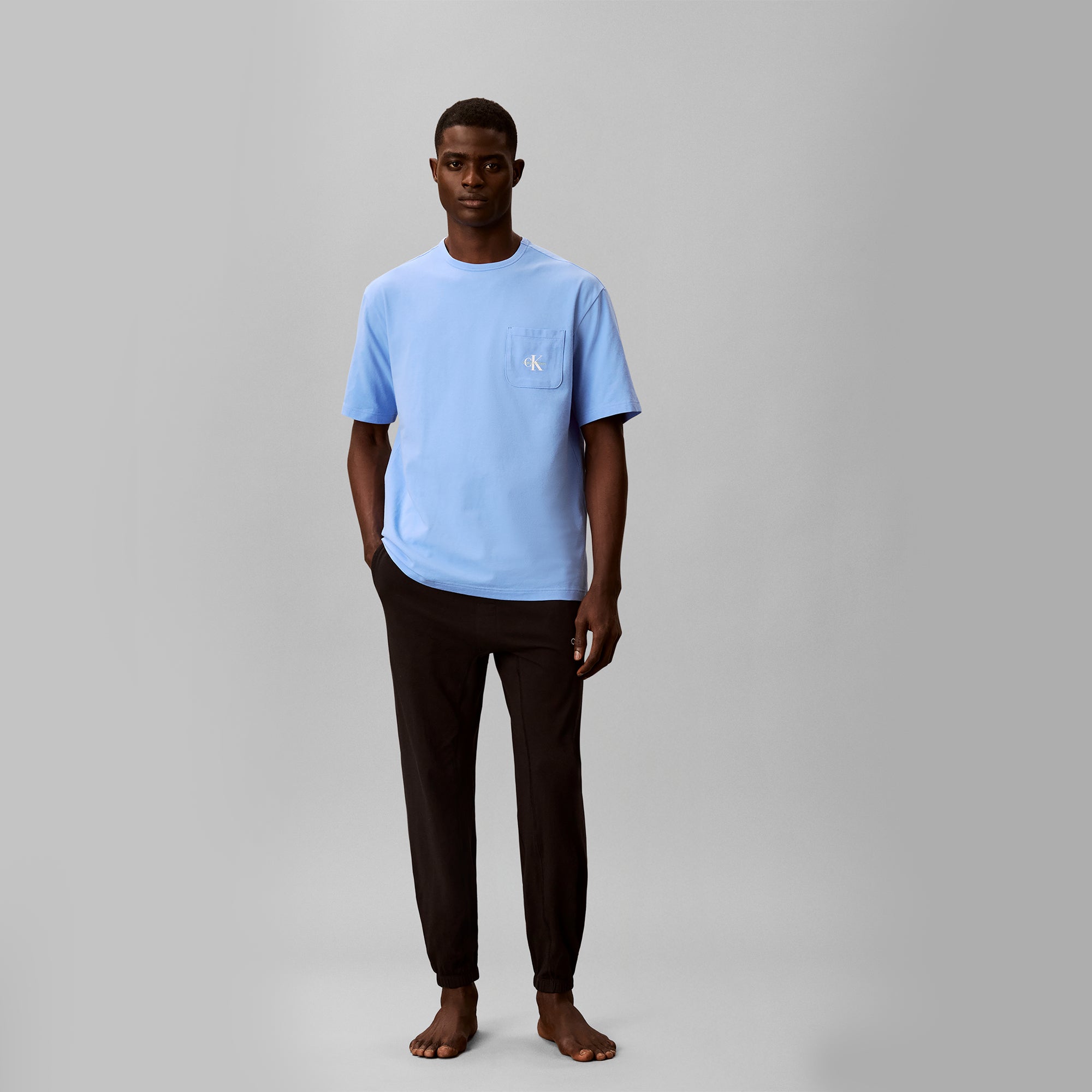 Calvin Klein 2 PACK SS T-SHIRT Mens T-Shirts & Tank Tops Blue Descent