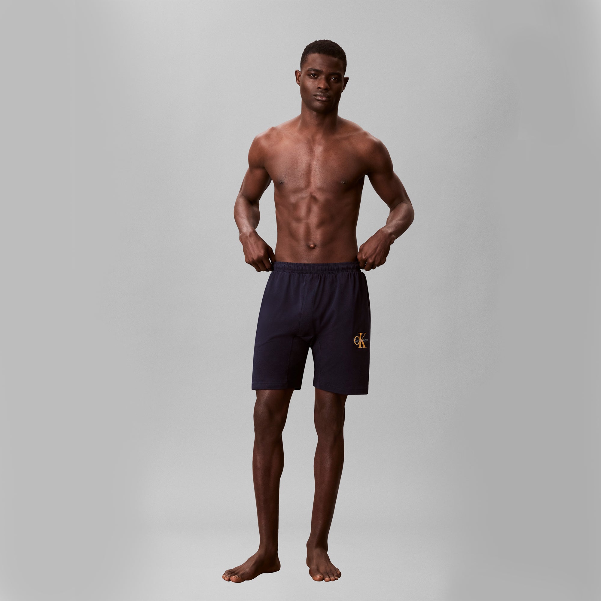 Calvin Klein MONOGRAM SLEEP SHORT Mens Shorts Shoreline