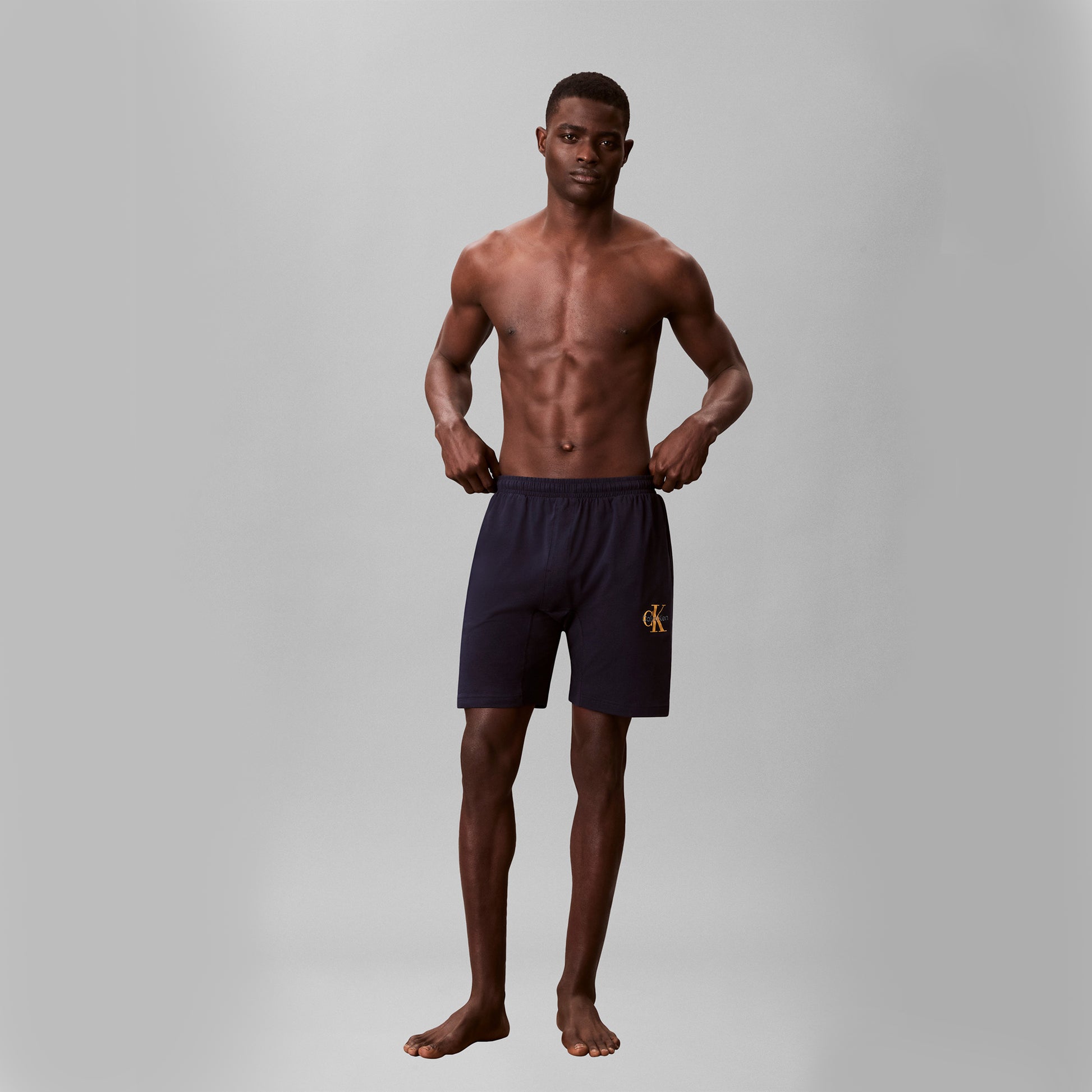 Calvin Klein MONOGRAM SLEEP SHORT Mens Shorts Shoreline