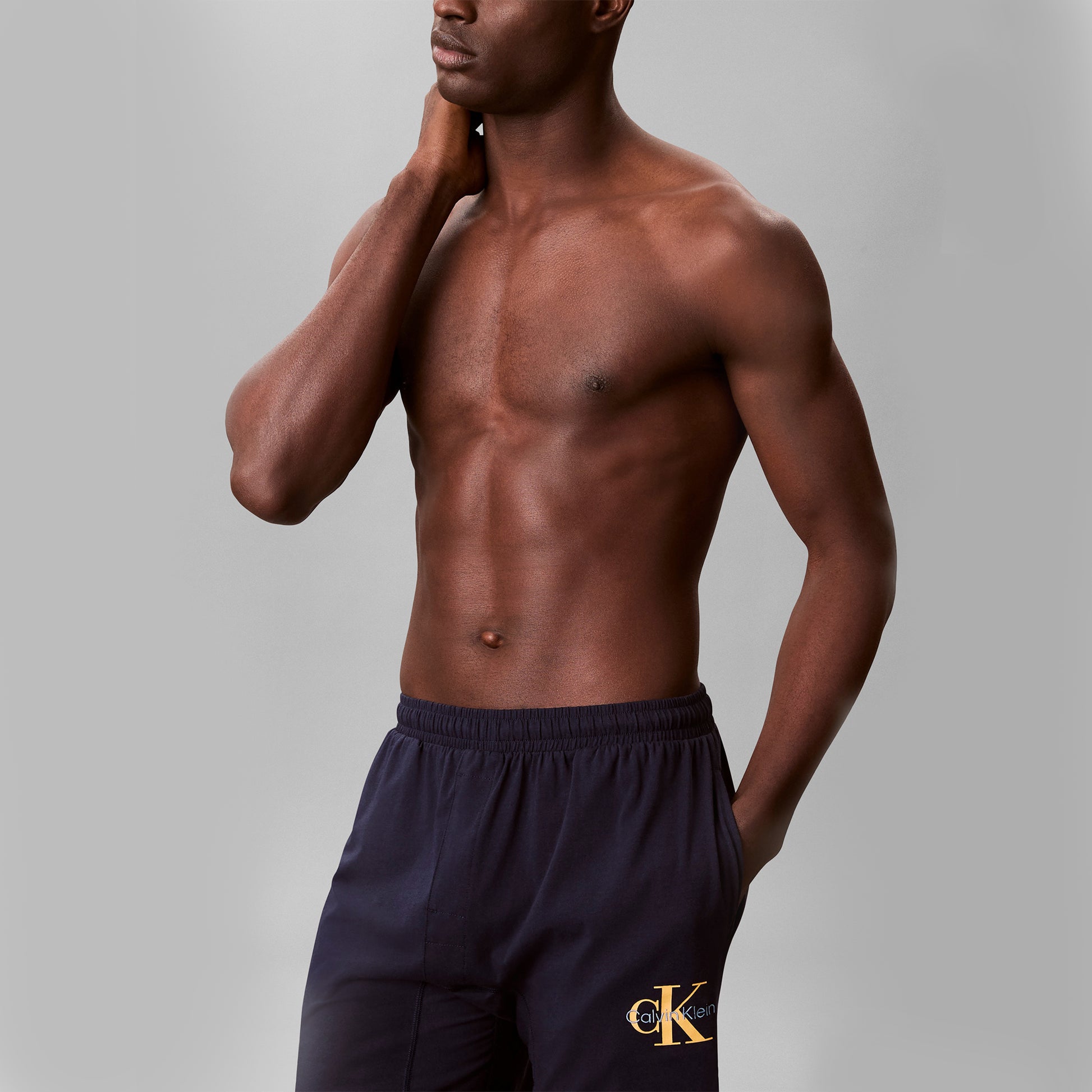 Calvin Klein MONOGRAM SLEEP SHORT Mens Shorts Shoreline