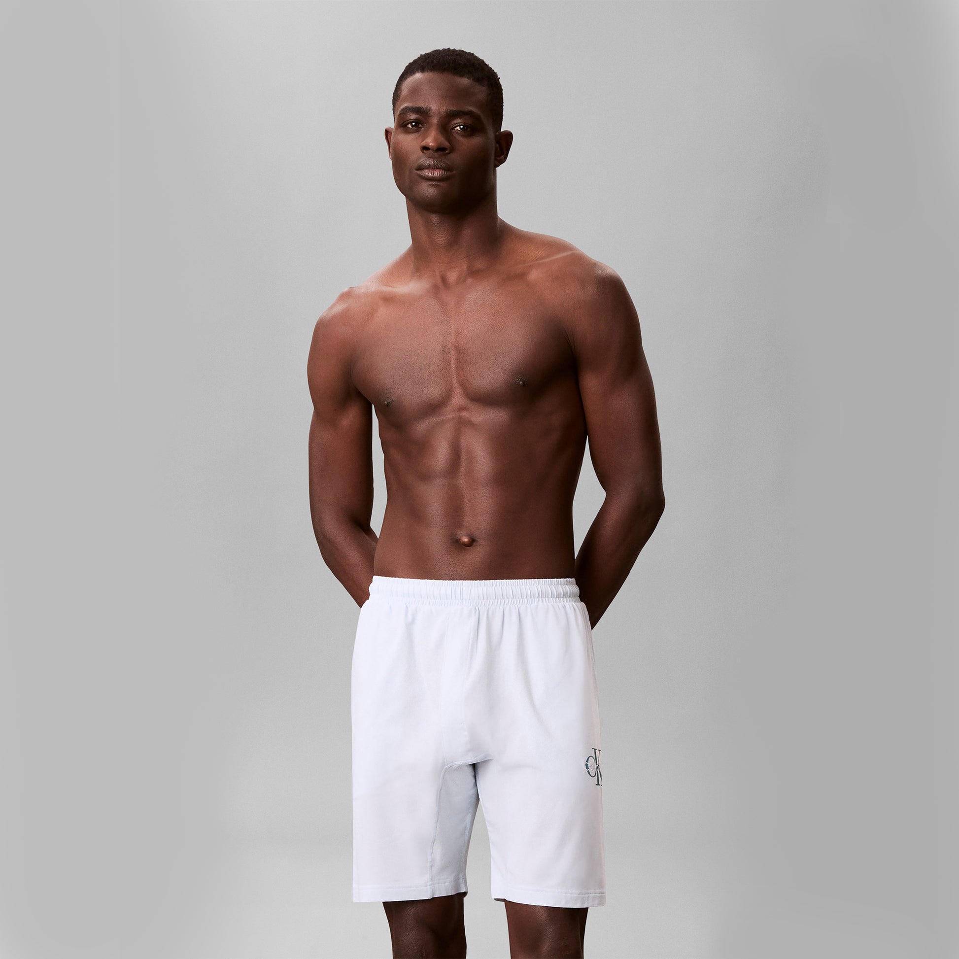 Calvin Klein MONOGRAM SLEEP SHORT Mens Shorts Ballad Blue