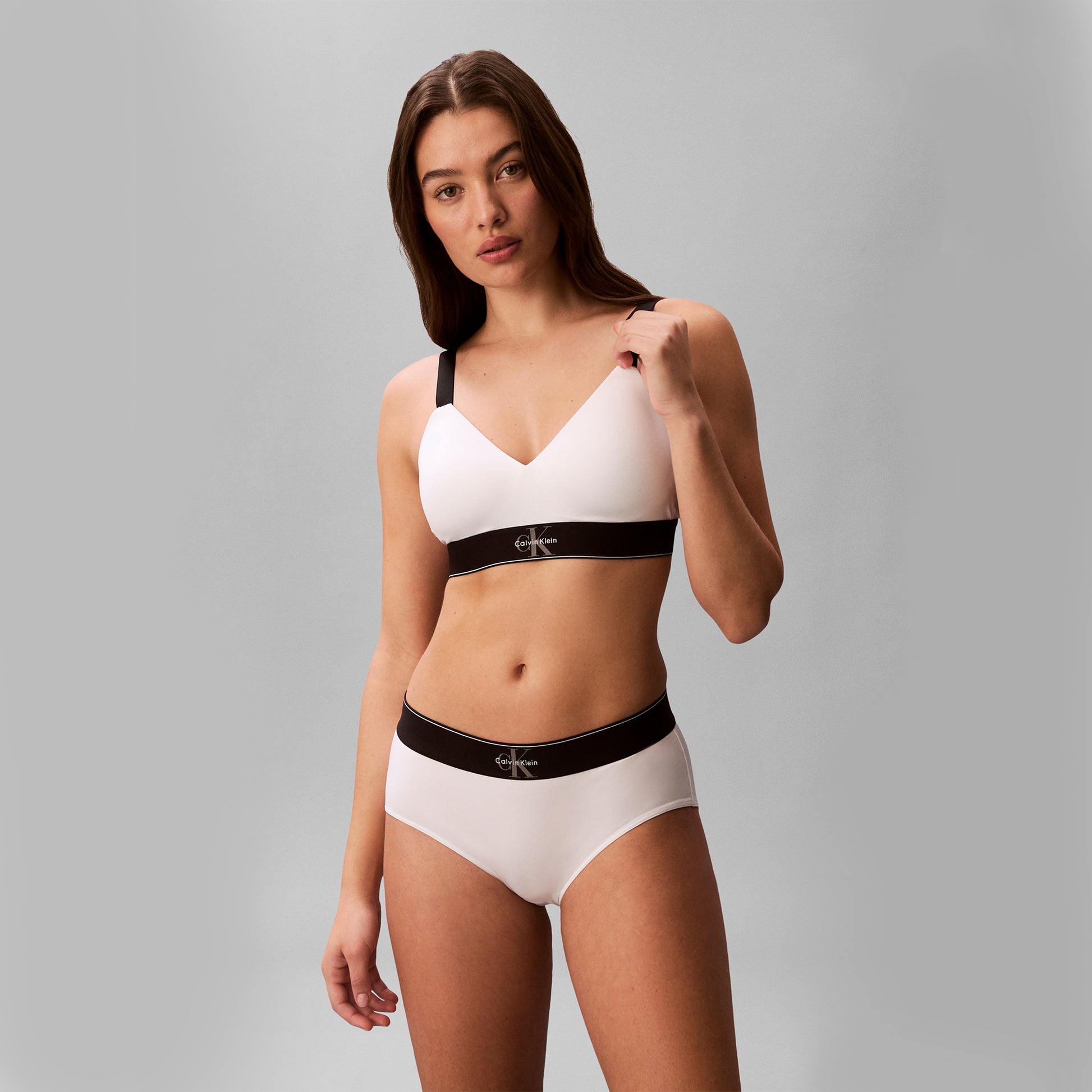 Calvin Klein LIGHTLY LINED BRALETTE Womens Bralette White