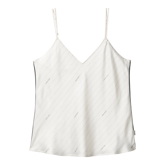 Calvin Klein SATIN CAMI Womens Pyjama Top Ivory