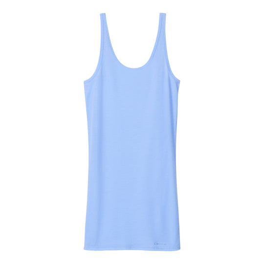 Calvin Klein TISSUE WAFFLE CHEMIS Womens Nightdress Blue Descent