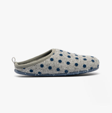 Camper WABI Womens Mule Slippers Grey/Blue