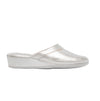 Chaleur FLORENCE Womens Mule Slippers Silver