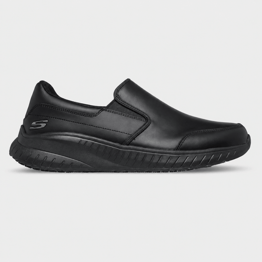 Skechers Work 200292EC Squad Chaos - Rockrath Mens Slip Resistant Work Loafers Black
