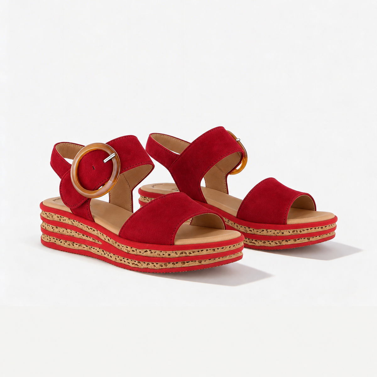 Gabor ANDRE Womens Ankle Strap Sandals Orange