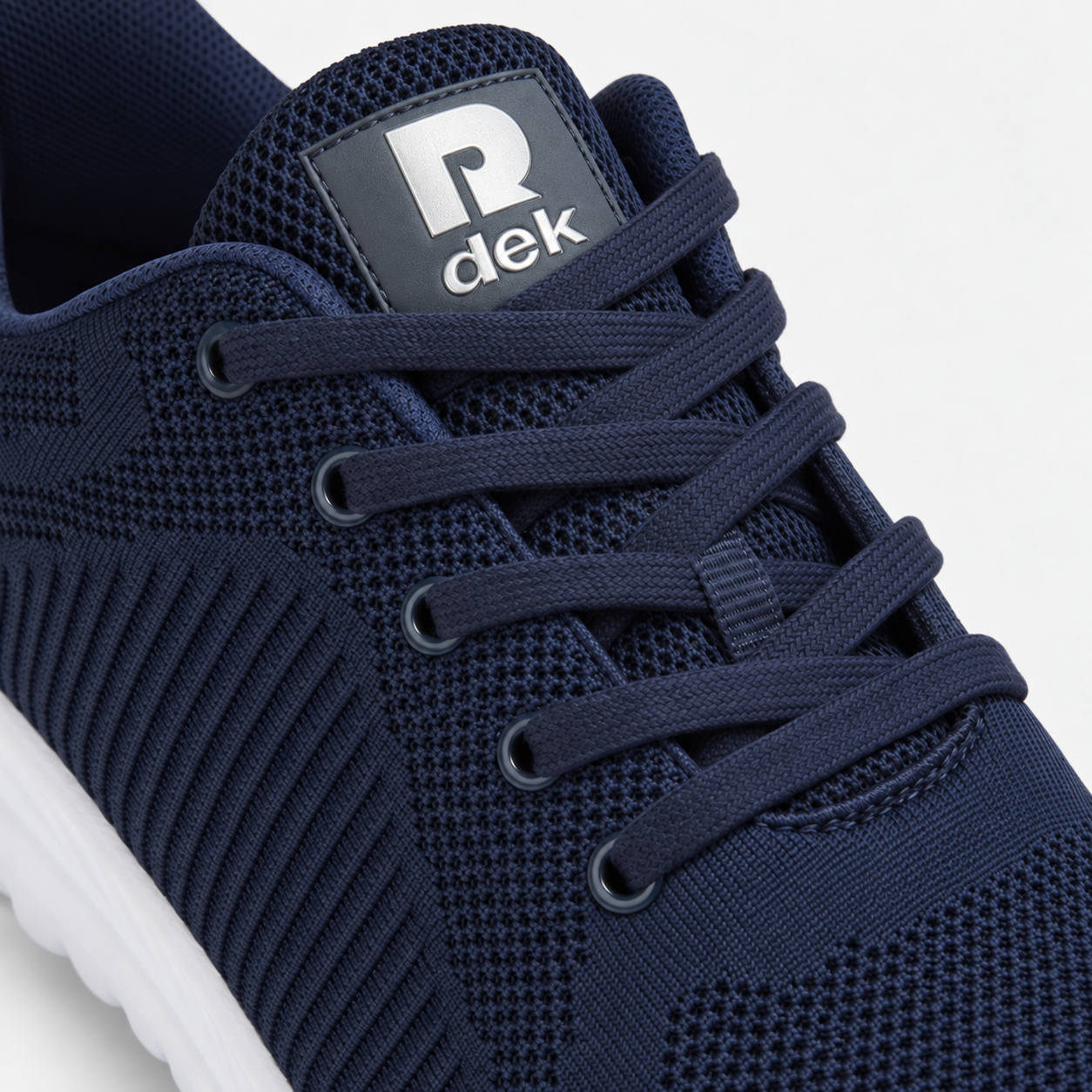 DEK FREEWAY Unisex Mesh Lace Up Trainers Navy