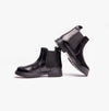 Roamers B525A Unisex Kids Leather Chelsea Boots Black