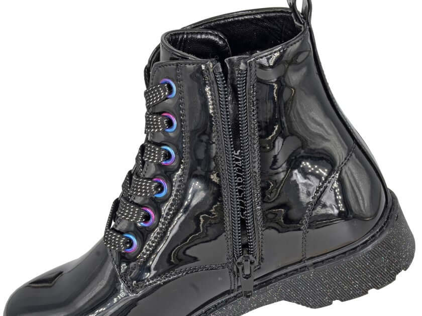 Cipriata HANNAH Girls Ankle Zip Up Boots Black
