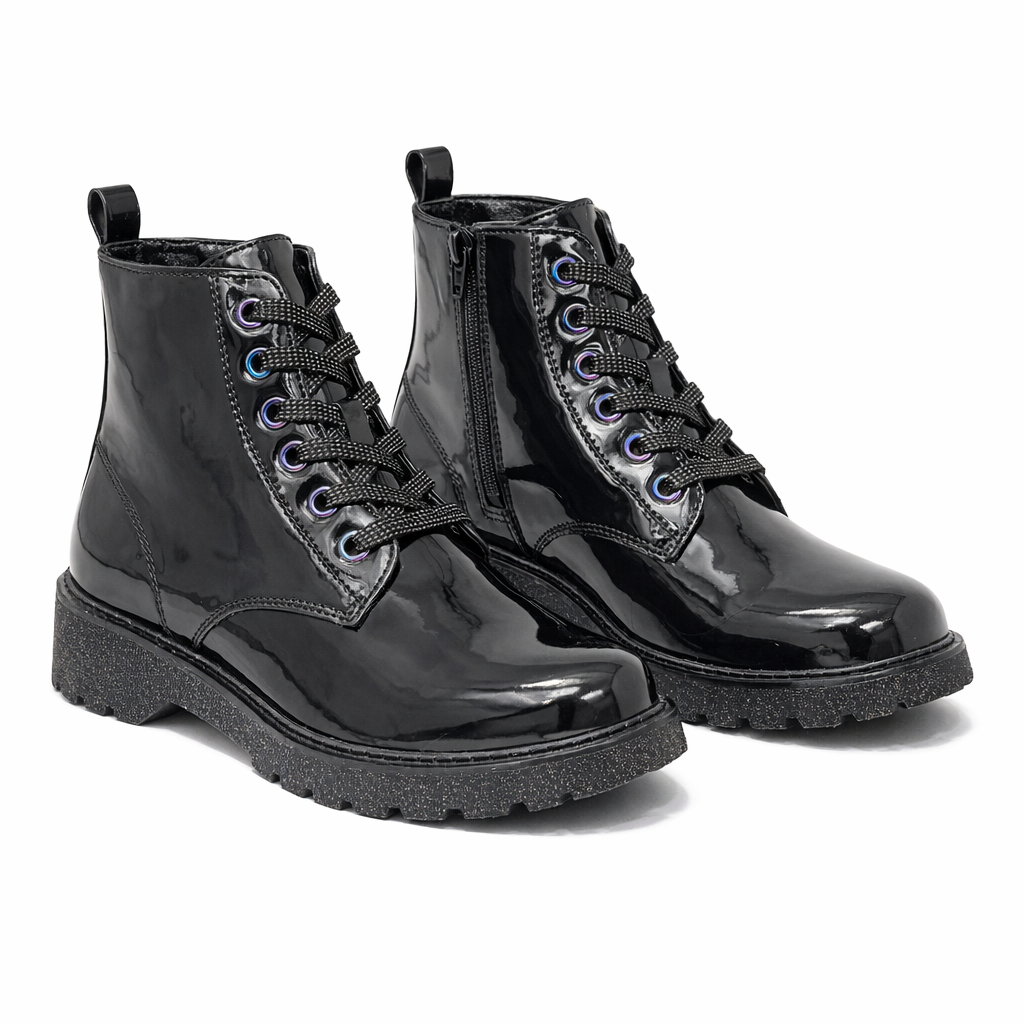 Cipriata HANNAH Girls Ankle Zip Up Boots Black