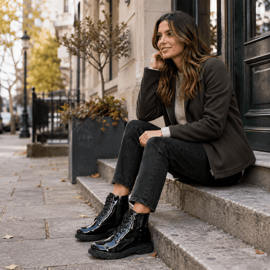 Cipriata HANNAH Girls Ankle Zip Up Boots Black